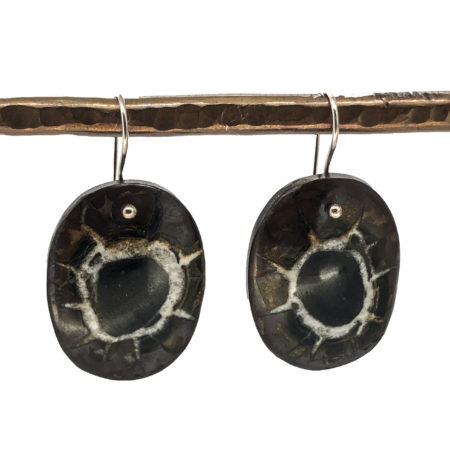 Fossilized Mud Crack Earrings