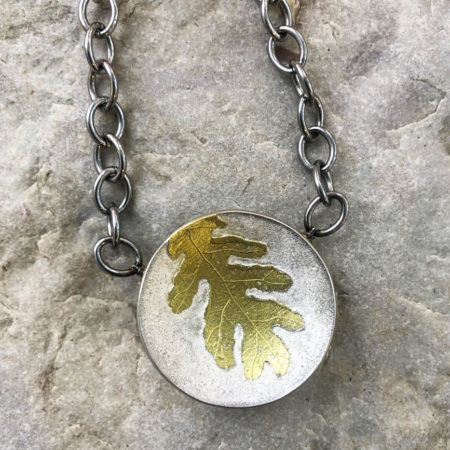 Oak Leaf Vario Clasp with 18ky Gold