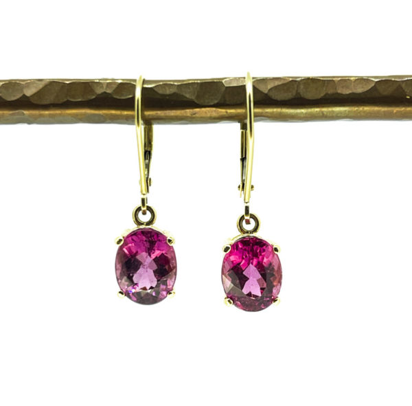 Pink Tourmaline Earrings