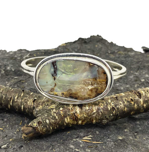 Oval Boulder Opal Bracelet Top