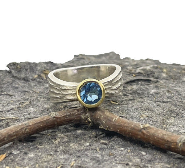 Swiss Blue Topaz Ring
