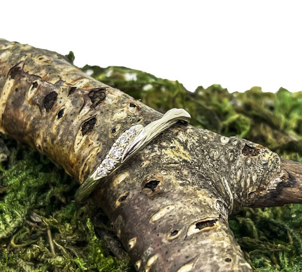 Pave Diamond Twig Band (14kw) - Image 3