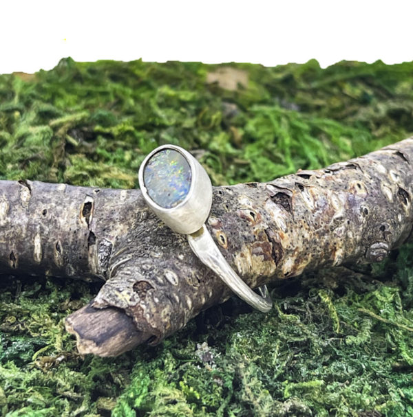 Boulder Opal Twig Ring - Image 2