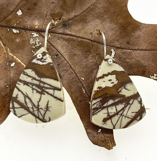 Cherry Creek Jasper Triangular Earrings