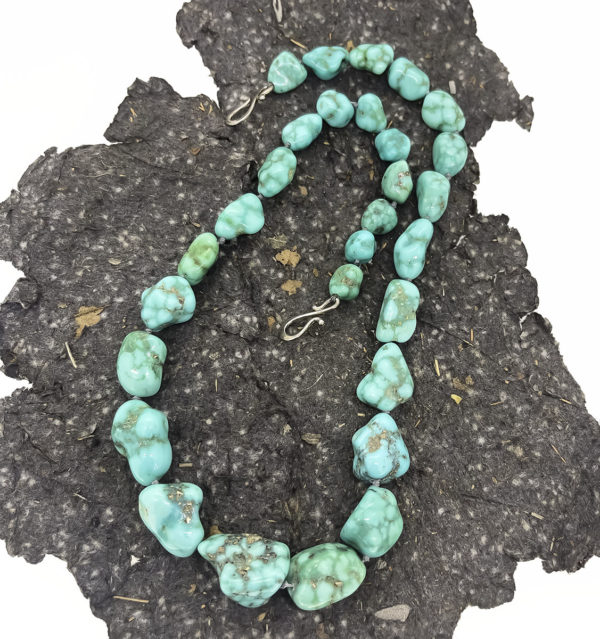 Turquoise Necklace with Pyrite - Image 2