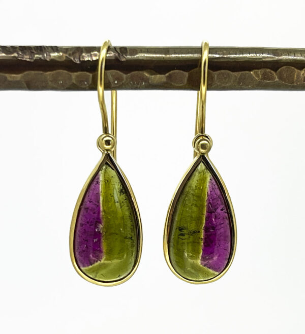 Bicolor Tourmaline Earrings
