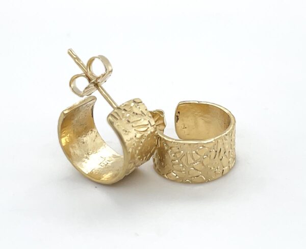 Petoskey Impression Mini Hoops-gold - Image 2