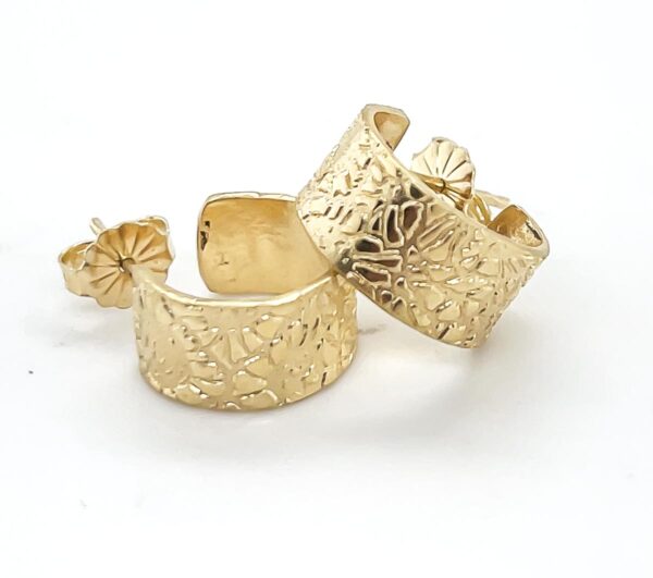 Petoskey Impression Mini Hoops-gold - Image 4
