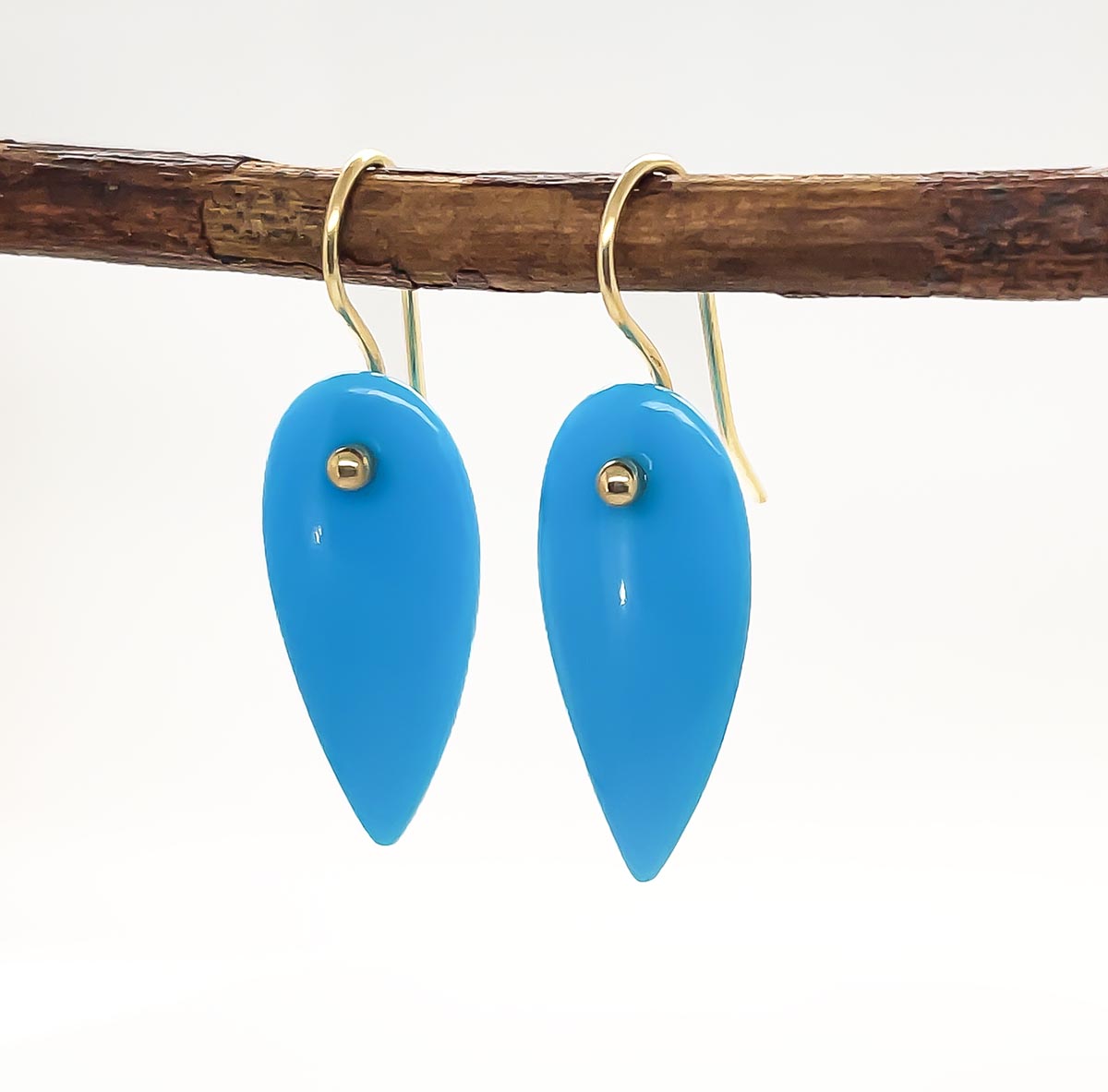 Sleeping Beauty Turquoise Earrings - Becky Thatcher Designs