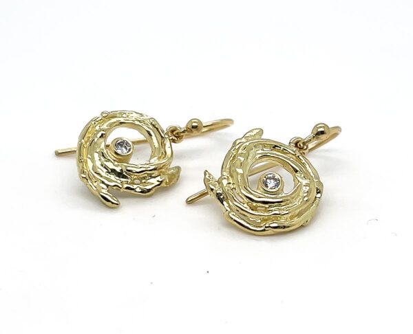 Twig Nest Diamond Earrings - Image 3