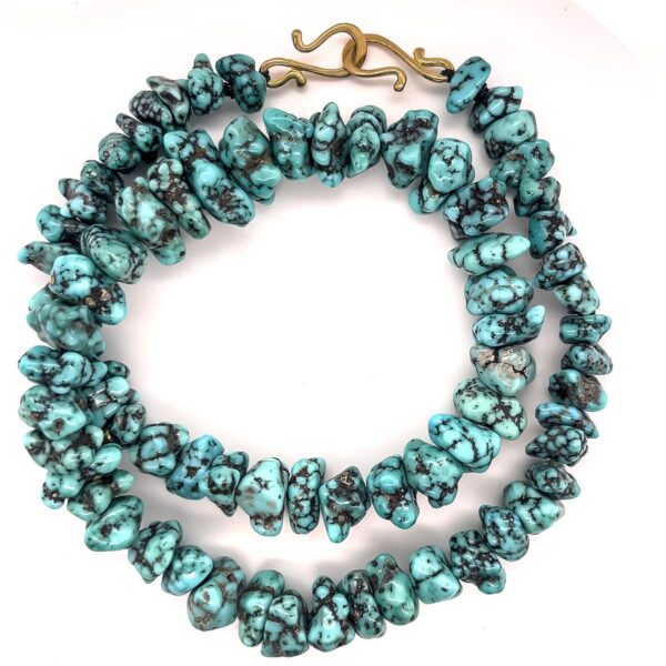 Turquoise Nugget Necklace - Image 3