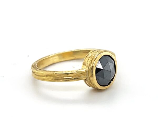 Black Diamond Twig Ring - Image 2