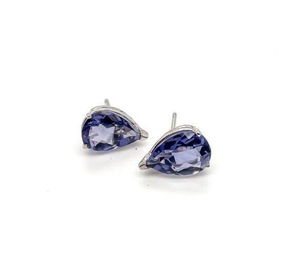 Iolite Stud Earrings
