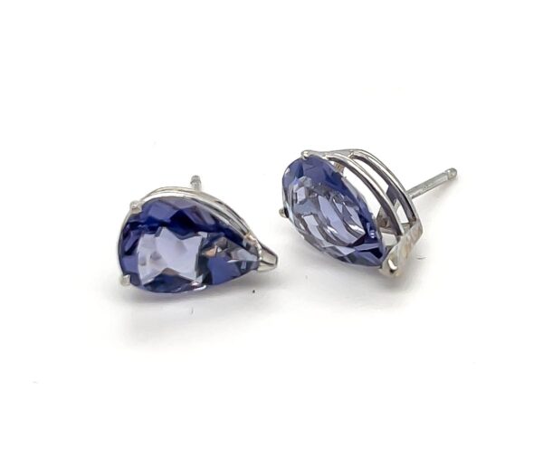 Iolite Stud Earrings - Image 2