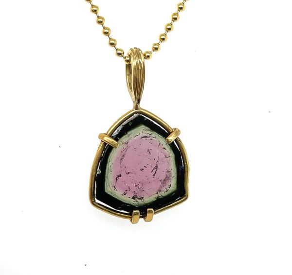 Watermelon Tourmaline Pendant