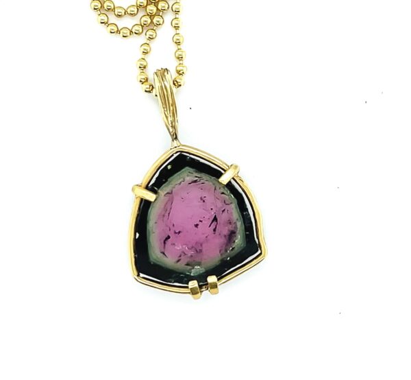 Watermelon Tourmaline Pendant - Image 2