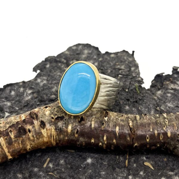 Turquoise Dune Grass Ring