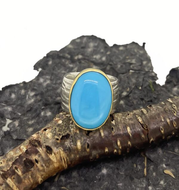 Turquoise Dune Grass Ring - Image 2