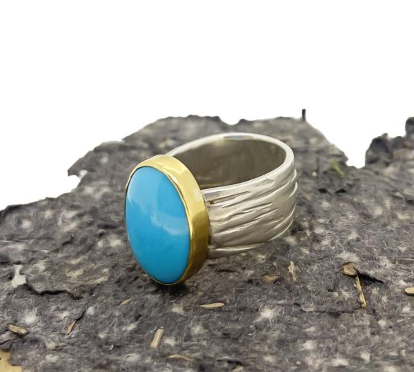 Turquoise Dune Grass Ring - Image 4