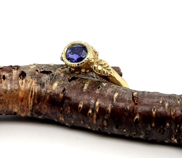 Sapphire Leaf Ring - Image 2