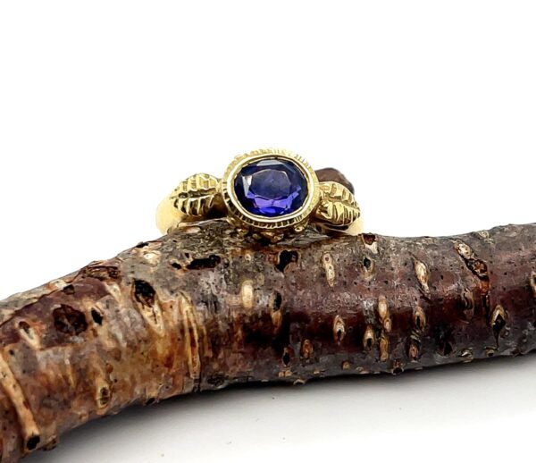 Sapphire Leaf Ring - Image 3