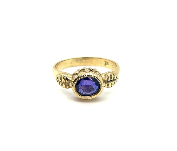 Sapphire Leaf Ring - Image 7