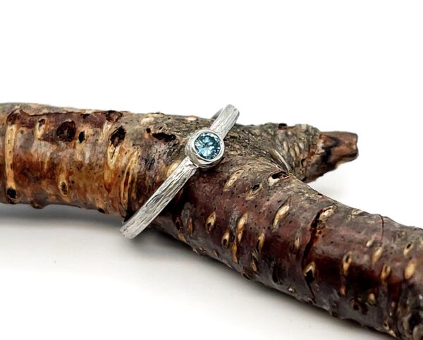 Teal Diamond Ring - Image 3