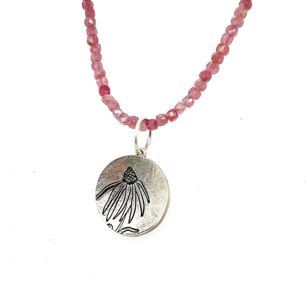 Coneflower Pendant-silver - Image 3
