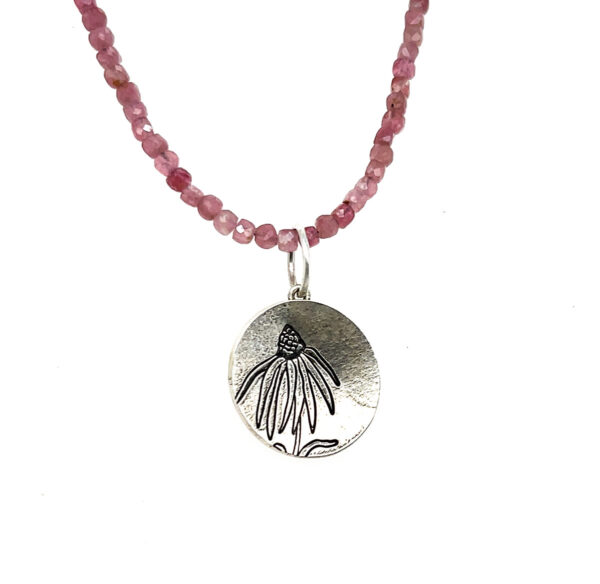Coneflower Pendant-silver - Image 2