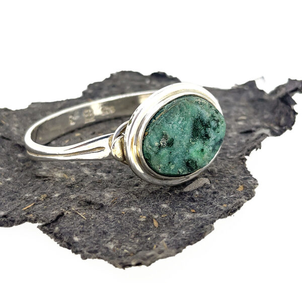 Natural Surface Chrysocolla Bracelet Top - Image 2