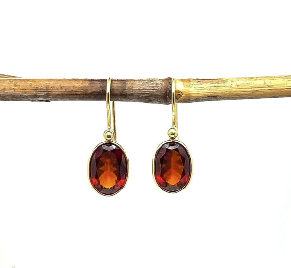HESSONITE GARNET EARRINGS