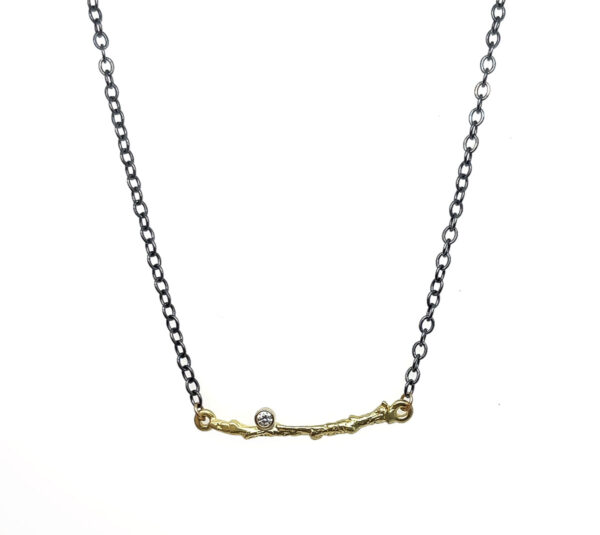 TWIG WITH DIAMOND NECKLACE