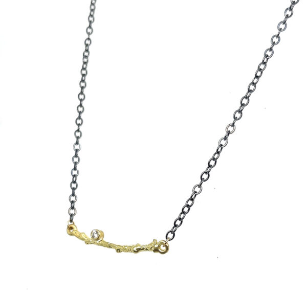 TWIG WITH DIAMOND NECKLACE - Image 3