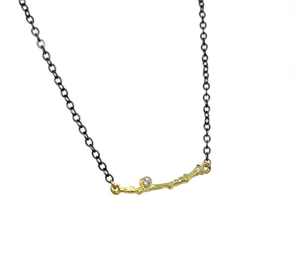 TWIG WITH DIAMOND NECKLACE - Image 2