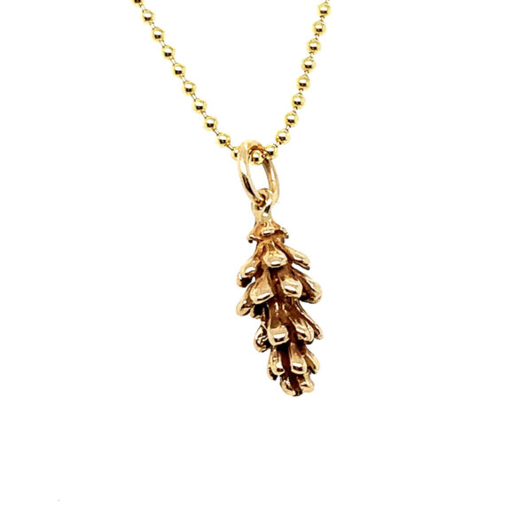 GOLD PINECONE PENDANT - Image 2