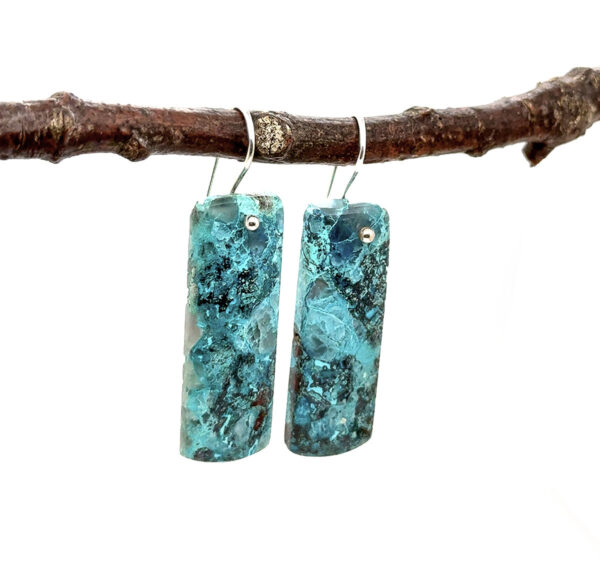CHRYSOCOLLA EARRINGS - Image 2
