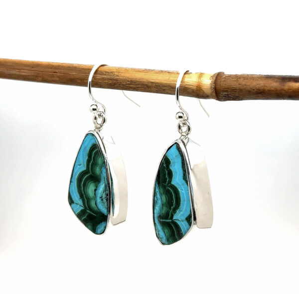 AZURITE MALACHITE EARRINGS - Image 2