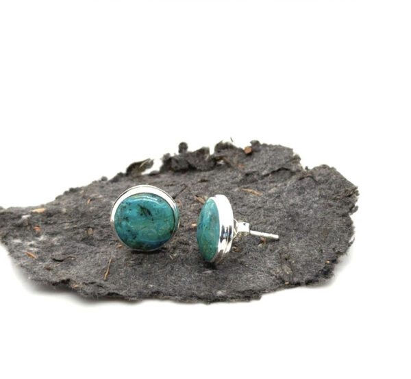 CHRYSOCOLLA EARRINGS - Image 2