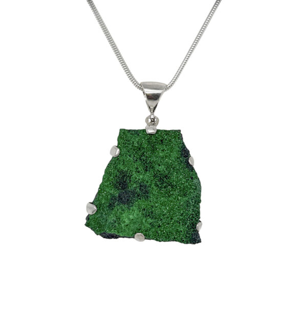 UVAROVITE DRUSY PENDANT